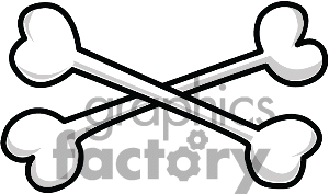 300x177 Cross Bone Clipart