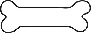 300x111 Dog Bone Clip Art