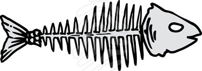 400x141 Bone Fish Clipart