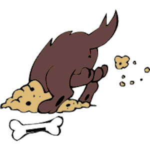 300x300 Dog Burying Bone Clipart, Cliparts Of Dog Burying Bone Free