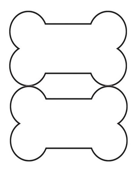 453x640 Dog Bone Template Printable Dog Bone Tag Templates