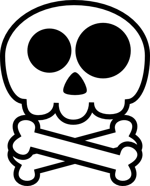 486x600 Bones Clipart Halloween Skeleton