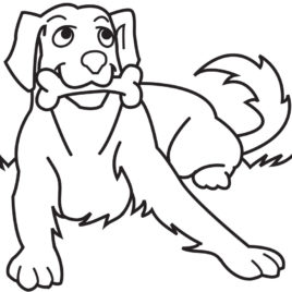 268x268 Coloring Dog Coloring Pictures Printable Dog Coloring Page