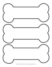 200x259 Paw Print Templates