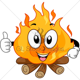 325x325 Bonfire Text Gl Stock Images