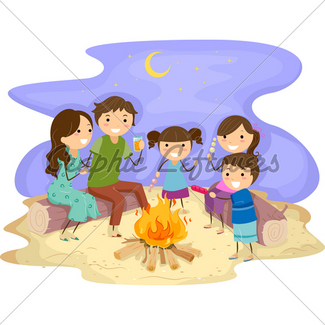 325x325 Winter Bonfire Gl Stock Images