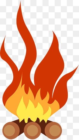 260x456 Bonfire Clipart Cartoon