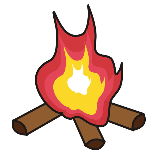 500x500 Bonfire Images Clip Art