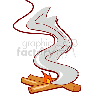 300x300 Royalty Free Small Campfire 150860 Vector Clip Art Image