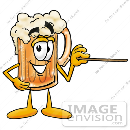 450x450 Clip Art Graphic Of A Frothy Mug Of Beer Or Soda Cartoon Character