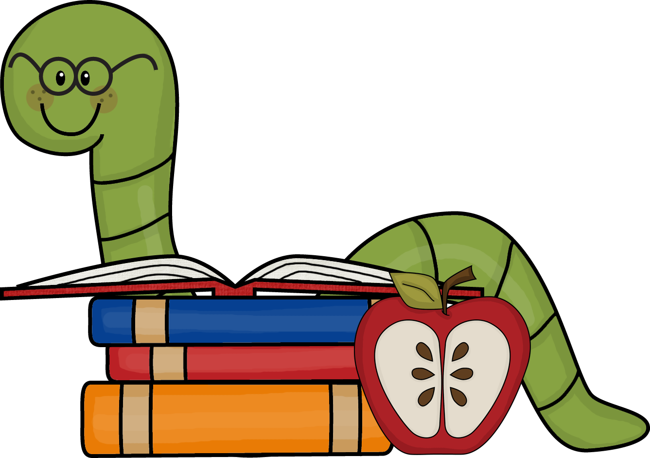 1337x942 Book Worm Clipart