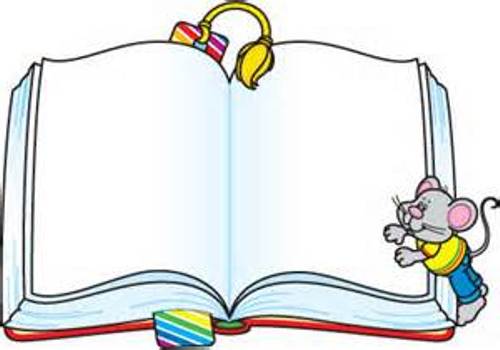 500x350 Image Of Books Border Clipart