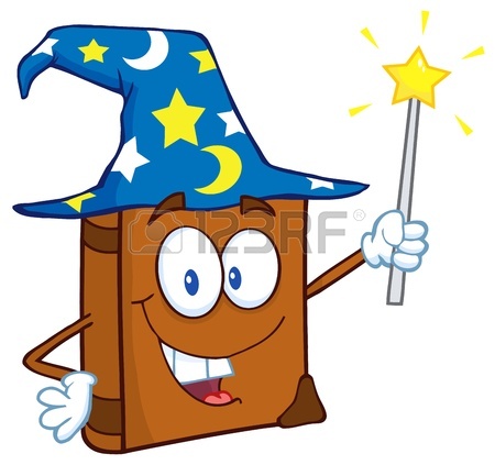 450x423 Book Cartoon Pointing With His Finger Royalty Free Cliparts