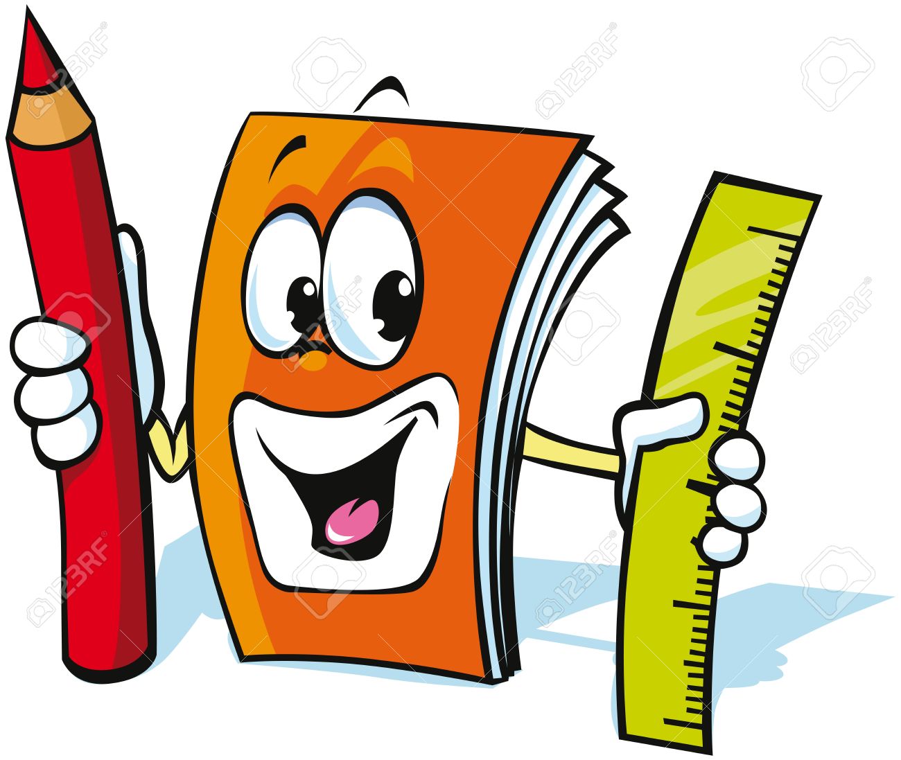 1300x1097 Funny Exercise Book Cartoon Royalty Free Cliparts, Vectors,