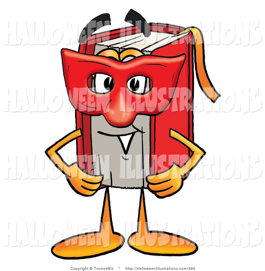 1024x1044 Halloween Clip Art Of A Superhero Red Book Mascot Cartoon