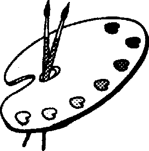 307x312 Clip Art Black And White Paint Clipart