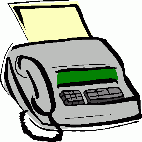 490x488 Fax Machine Clipart