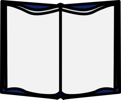 425x350 Free Open Book Clipart Image