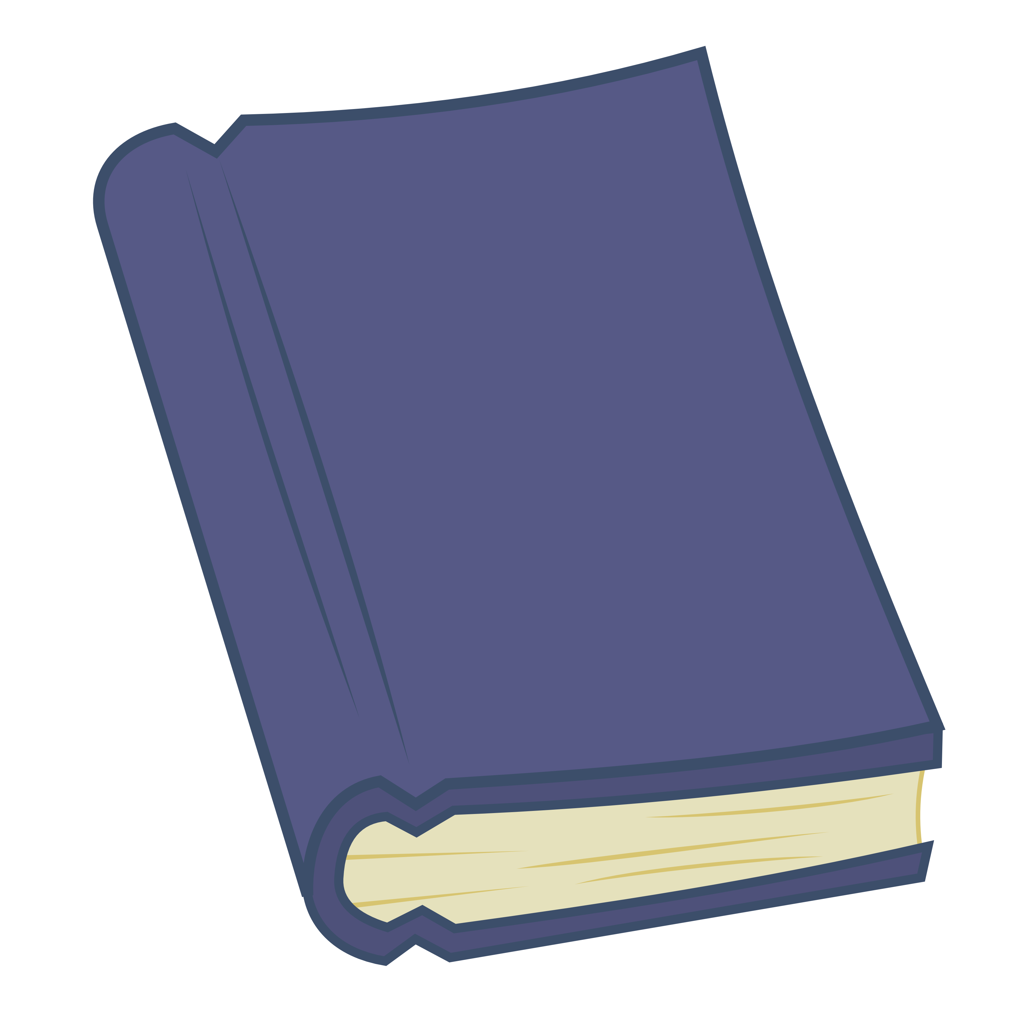3333x3333 Dark Blue Book Cover Clipart
