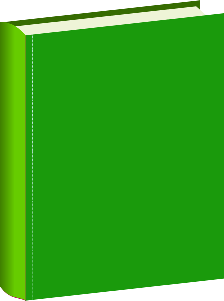 444x596 Green Book Clip Art