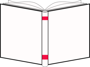 298x222 Openbook White Cover Clip Art