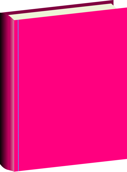 444x598 White Book Cover Clipart