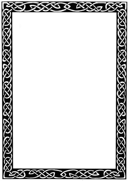 429x600 Knot Border Clipart