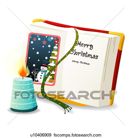 450x470 Clip Art Of Christmas Book U10406909