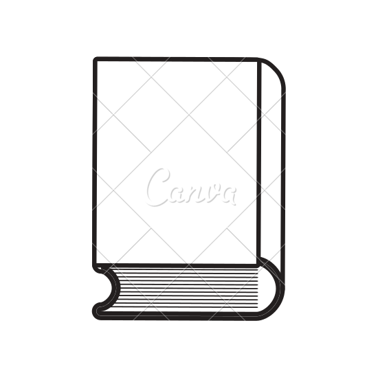 550x550 Book Icon Image Outline Fill Vector Design