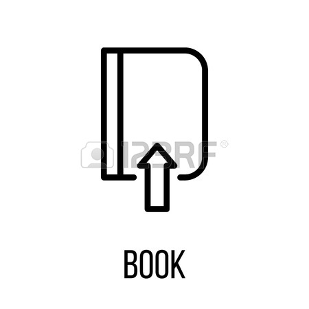 450x450 Book Icon Or In Modern Line Style. High Quality Black Outline
