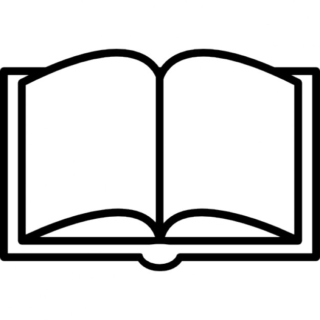 626x626 Book Opened Outline From Top View Icons Free Download