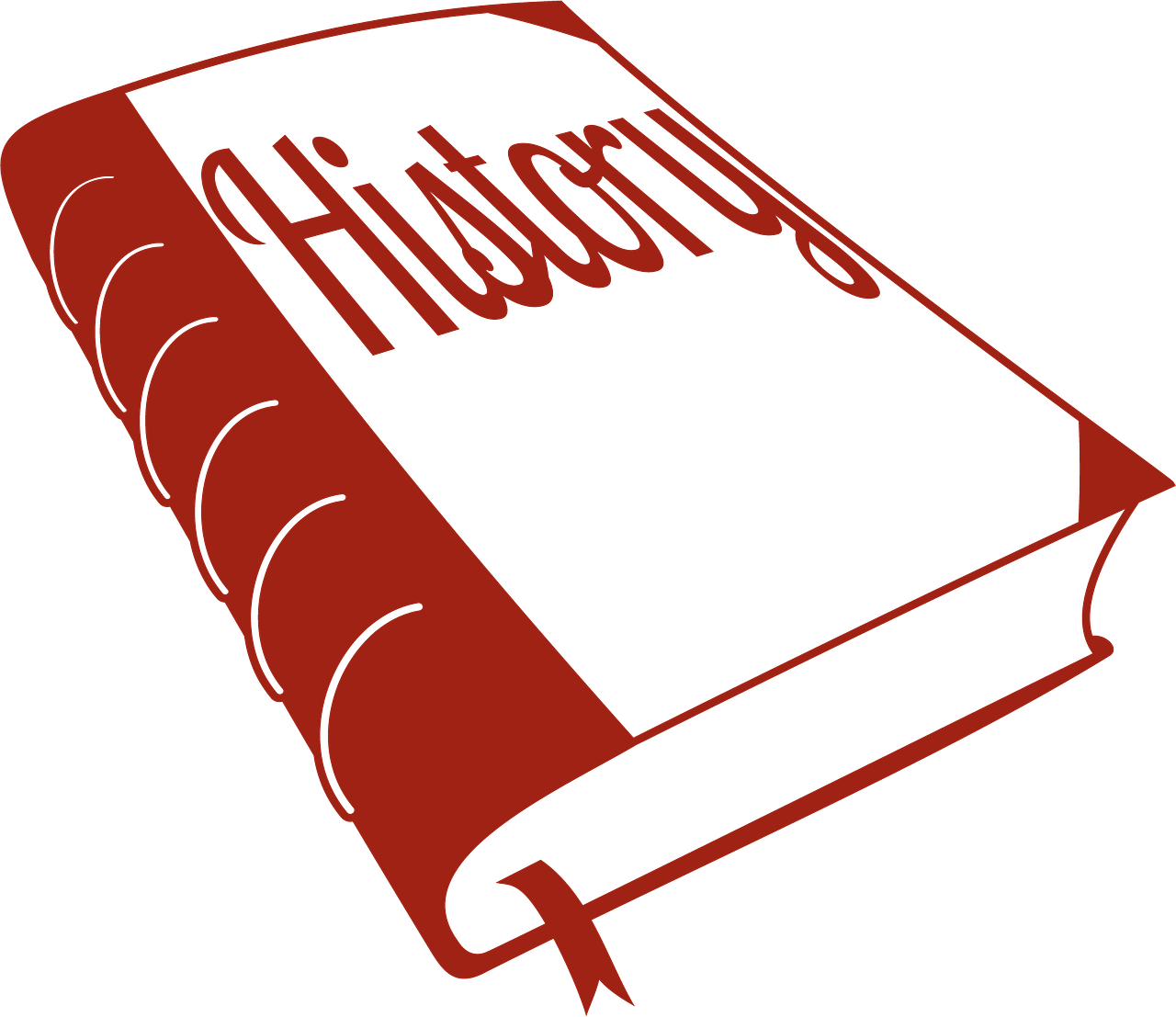 1280x1107 Outline Red History Book Clipart