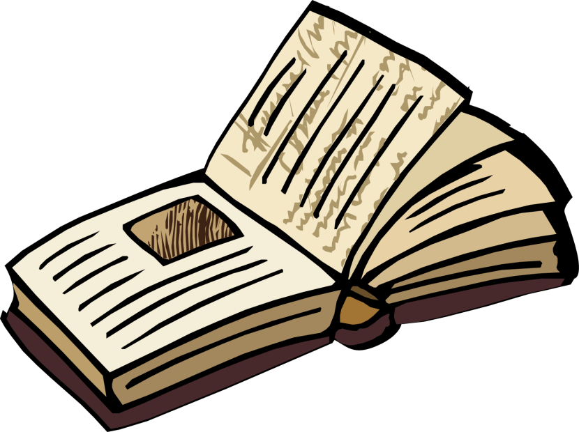 830x620 Open Book Clipart