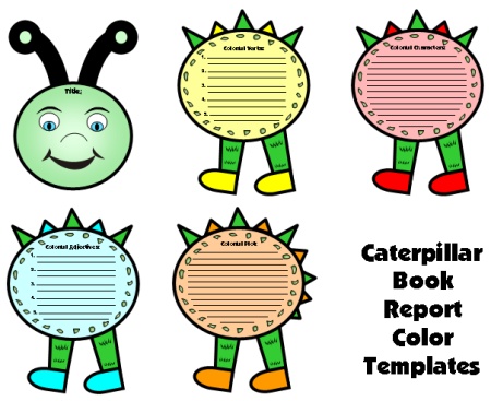450x367 Caterpillar Book Report Project Templates, Worksheets, Grading