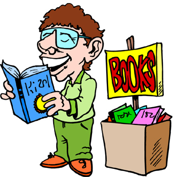 346x350 Used Book Sale Clipart