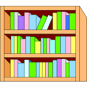 300x300 Bookcase Clipart Classroom