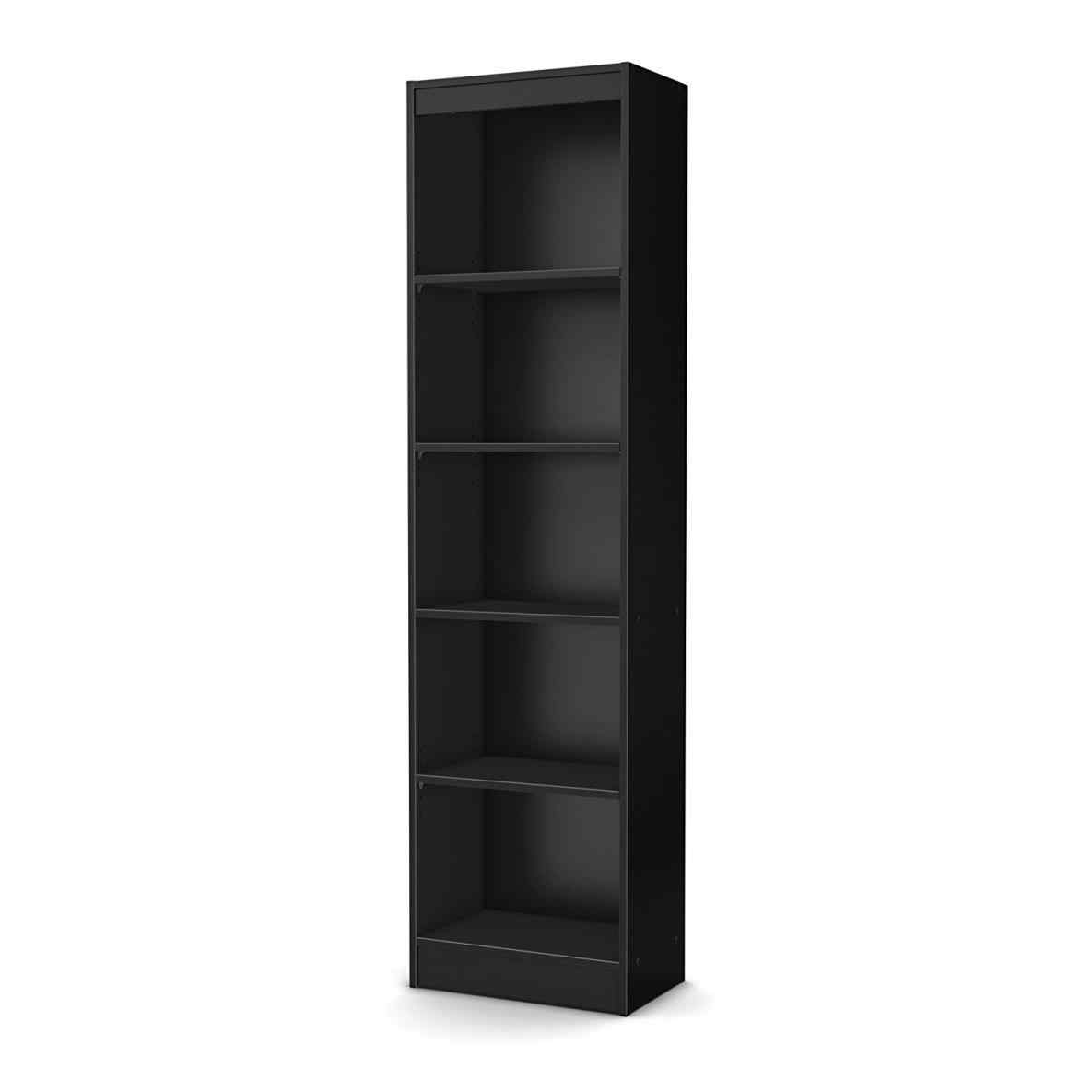 1185x1185 Empty Black Book Shelf