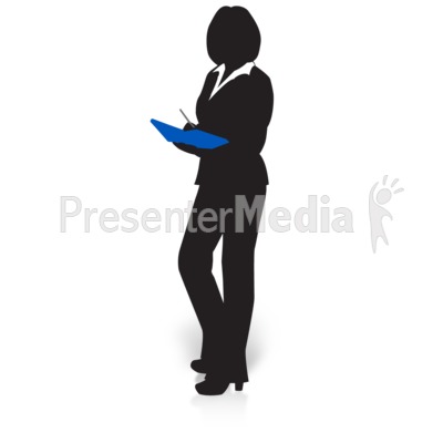 400x400 Businesswoman Silhouette Clipart