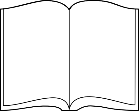 570x458 Clipart Of Open Book