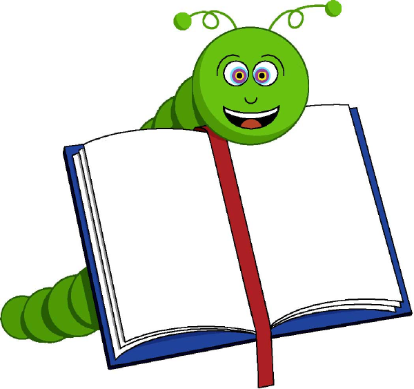 600x563 Bookworm Clip Art