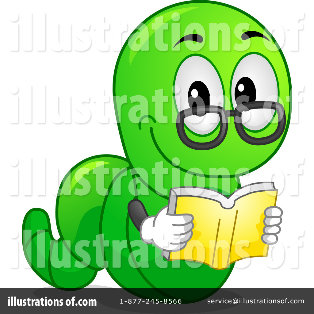 1024x1024 Book Worm Clipart