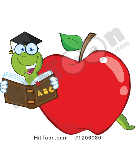 450x470 Bookworm Clipart