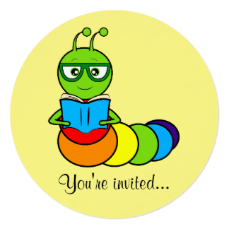 324x324 Bookworm Invitations Amp Announcements Zazzle
