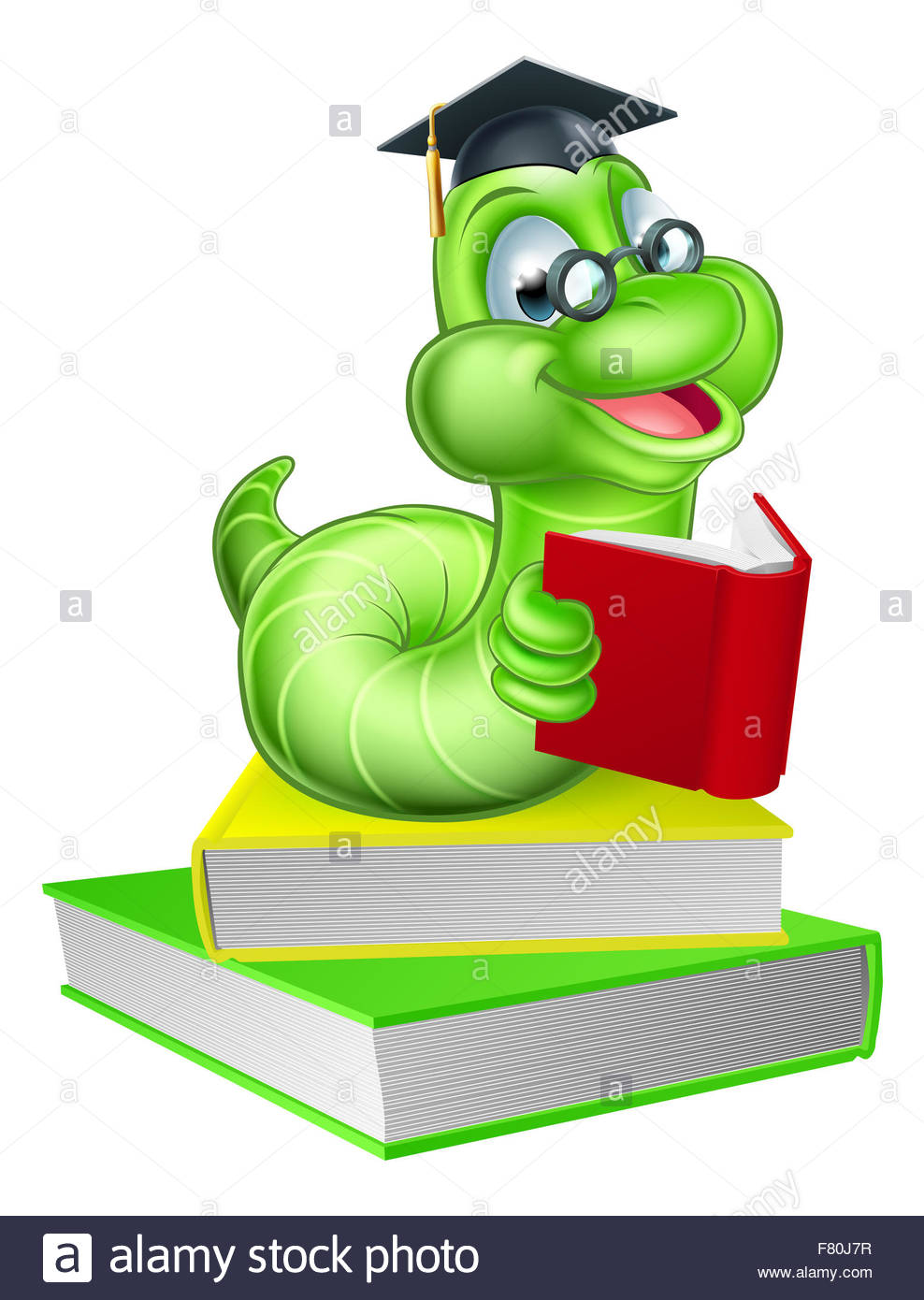 988x1390 Cute Smiling Green Cartoon Caterpillar Worm Bookworm Mascot