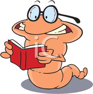 296x300 Picture A Book Worm Reading A Book