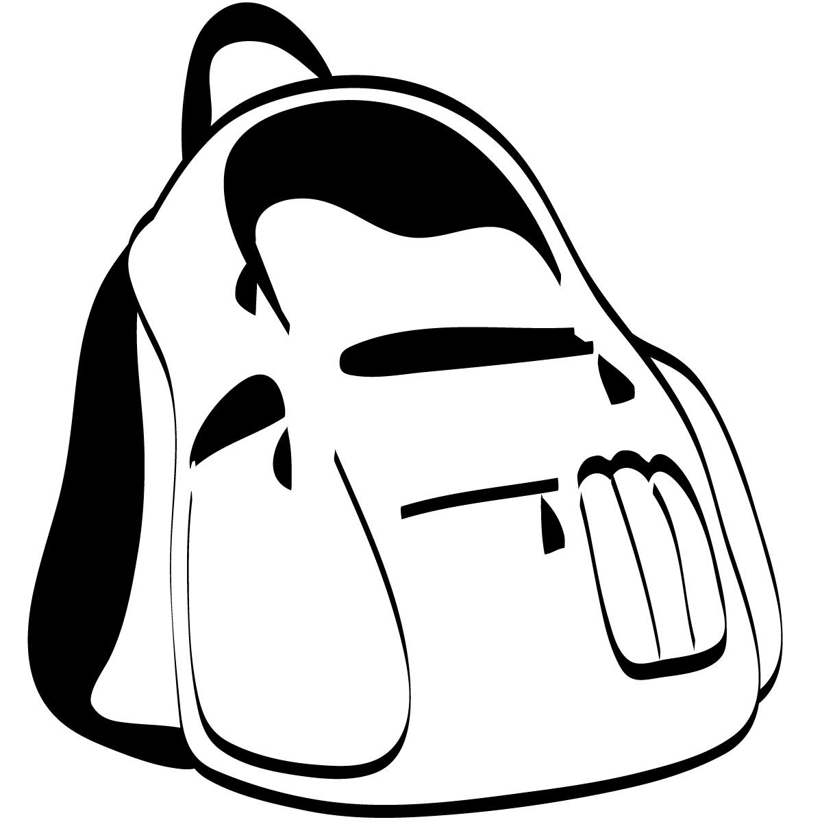 1200x1200 Black Amp White Clipart Backpack Clipart Black And White Gallery