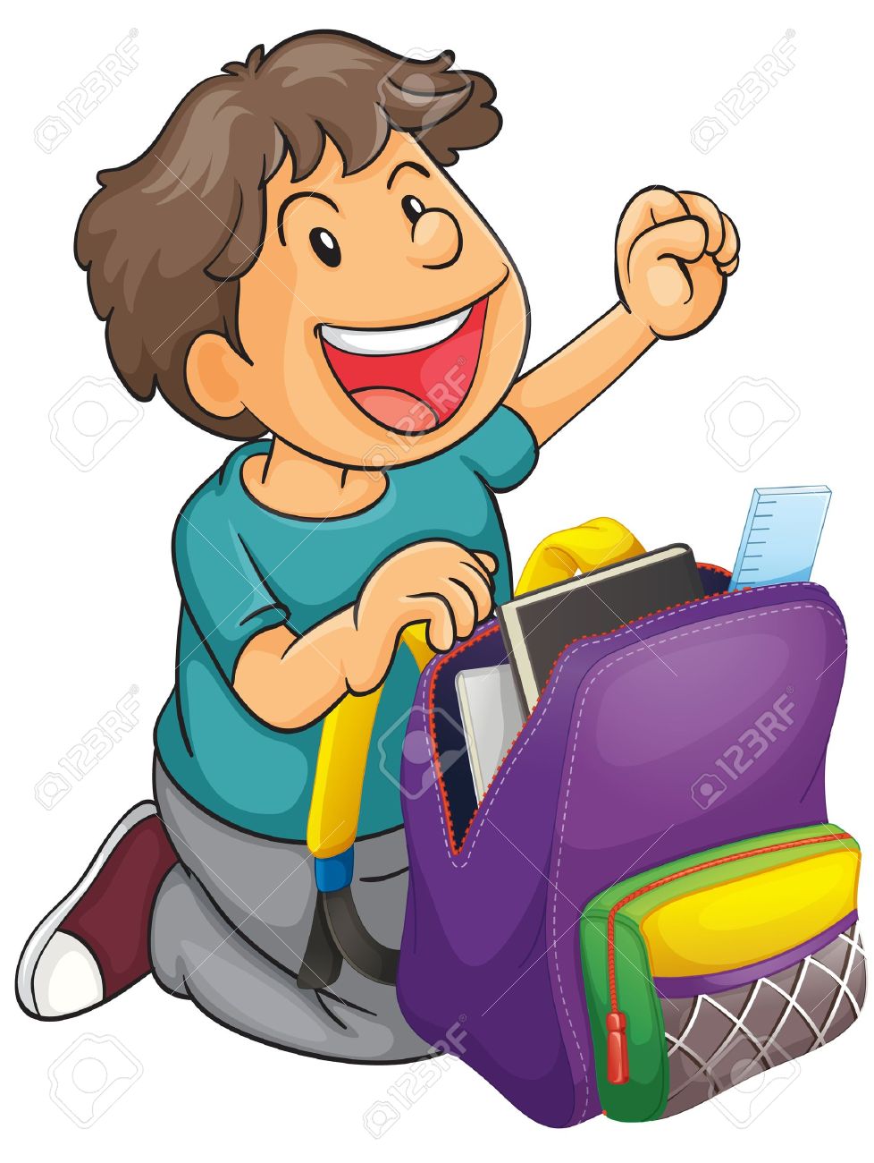 978x1300 Schoolbag Clipart
