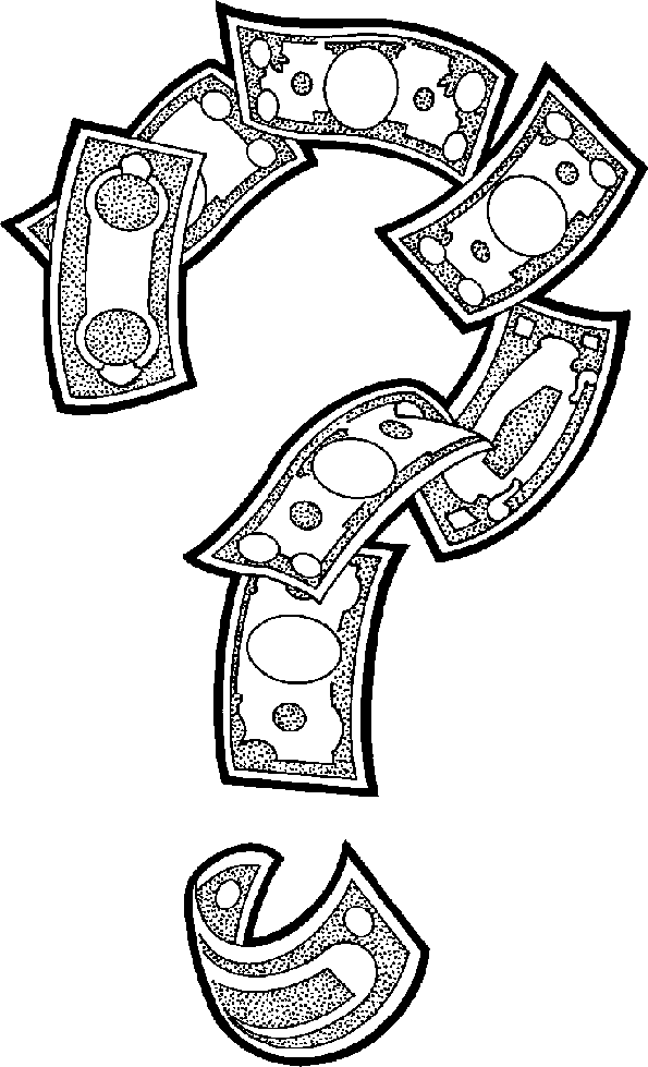 595x979 Money Black And White Clipart
