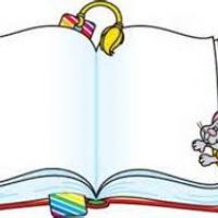 200x200 Book Border Clipart