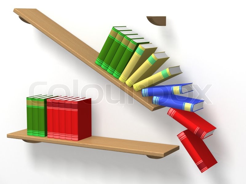 800x600 Books Falling From A Shelf Stock Photo Colourbox